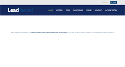 Desktop Screenshot of leadrecord.com