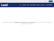 Tablet Screenshot of leadrecord.com
